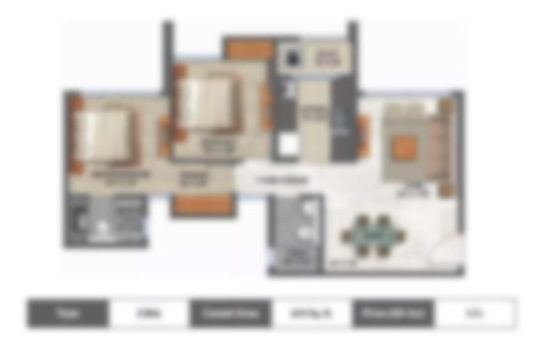 lodha 2bhk flat